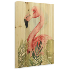 Watercolor Flamingo Composition II