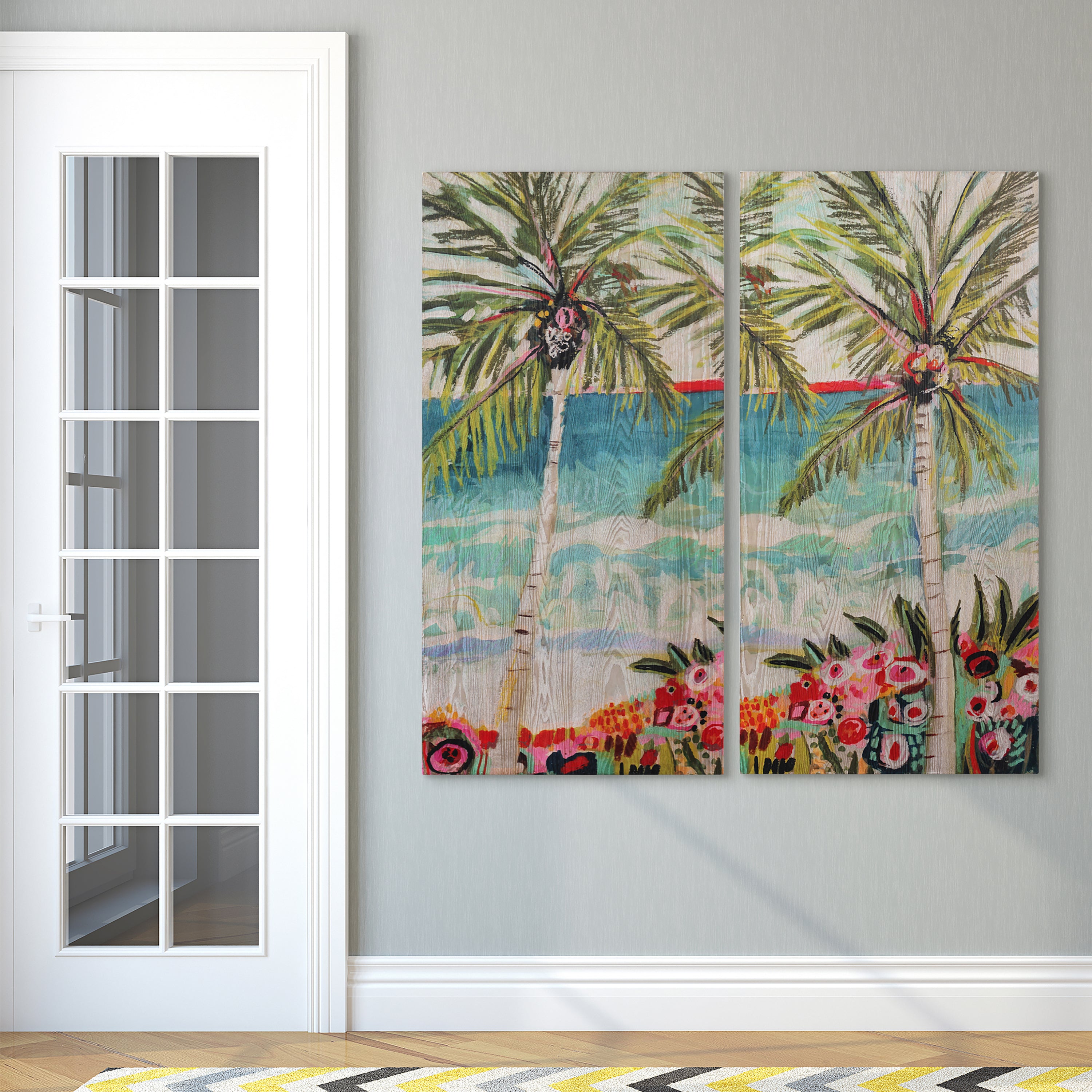 Palm Tree Whimsy I & II