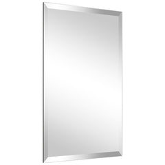 Frameless beveled prism mirror