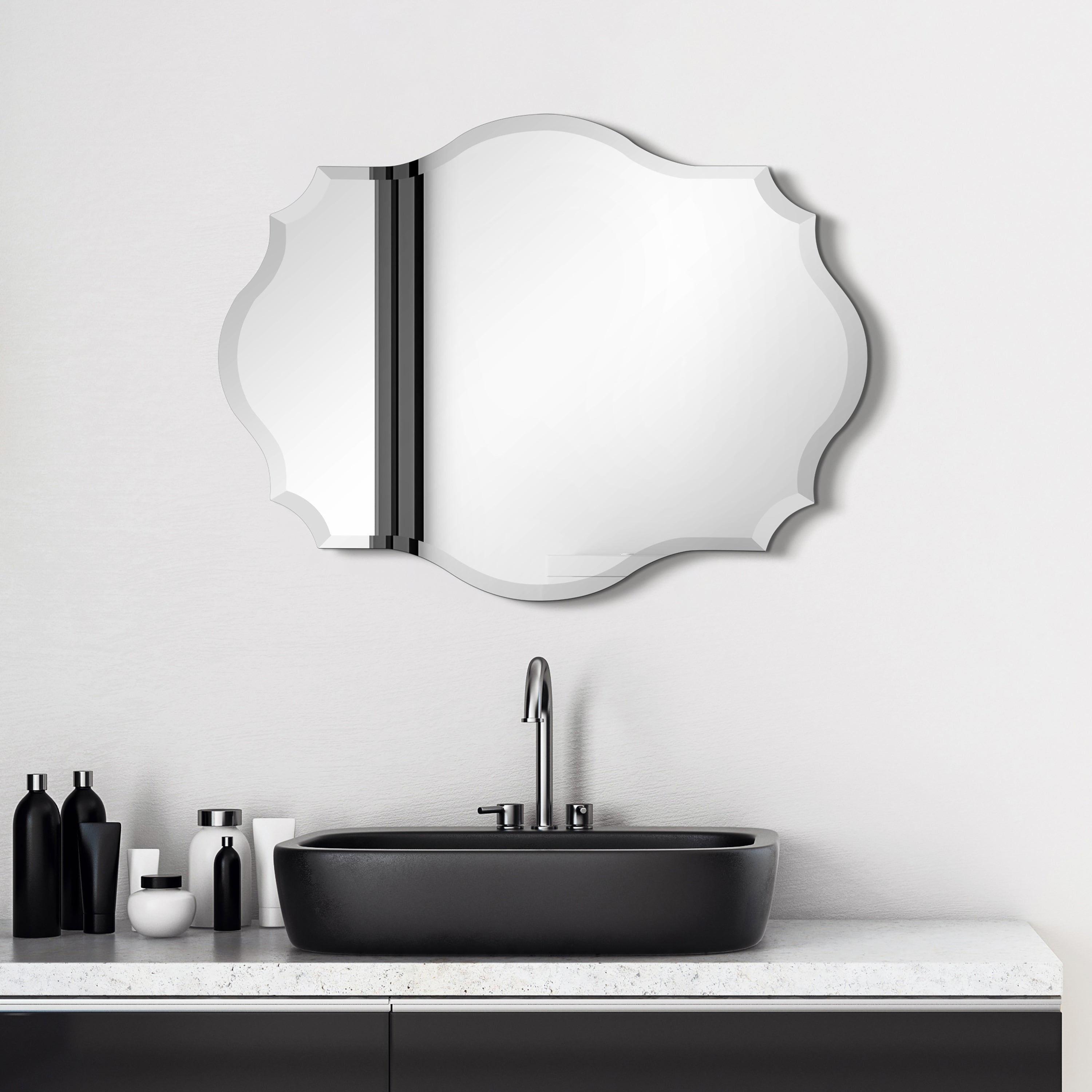 Frameless Beveled Mirror