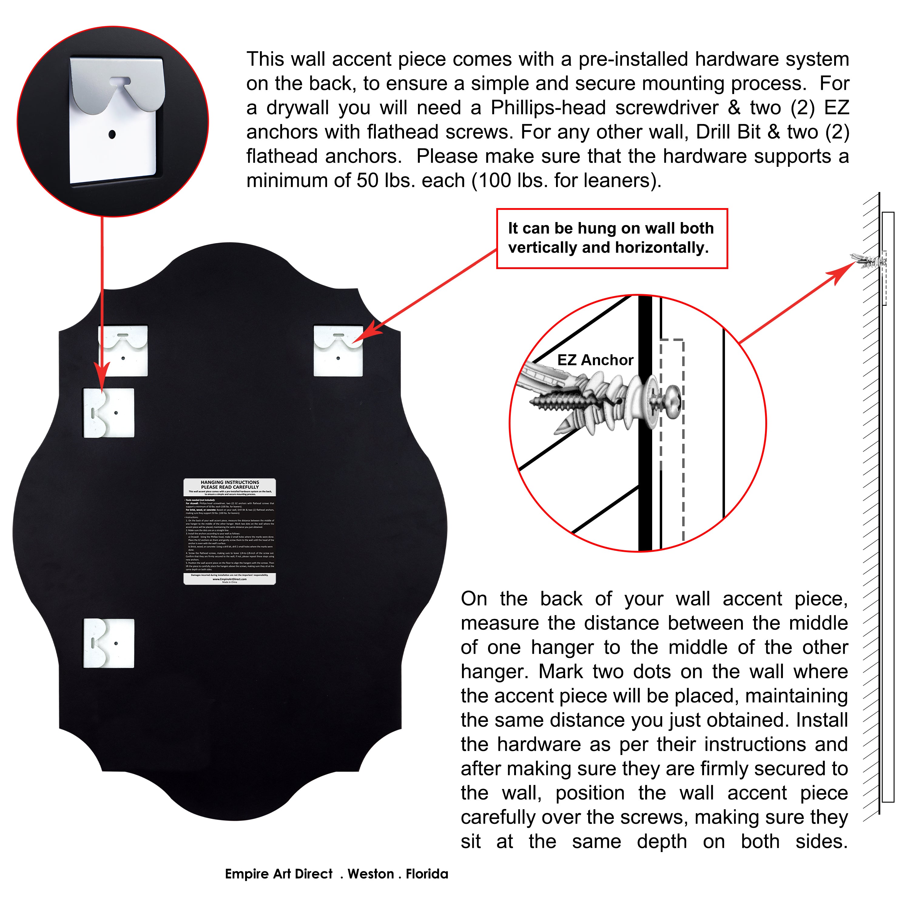 Frameless Beveled Mirror