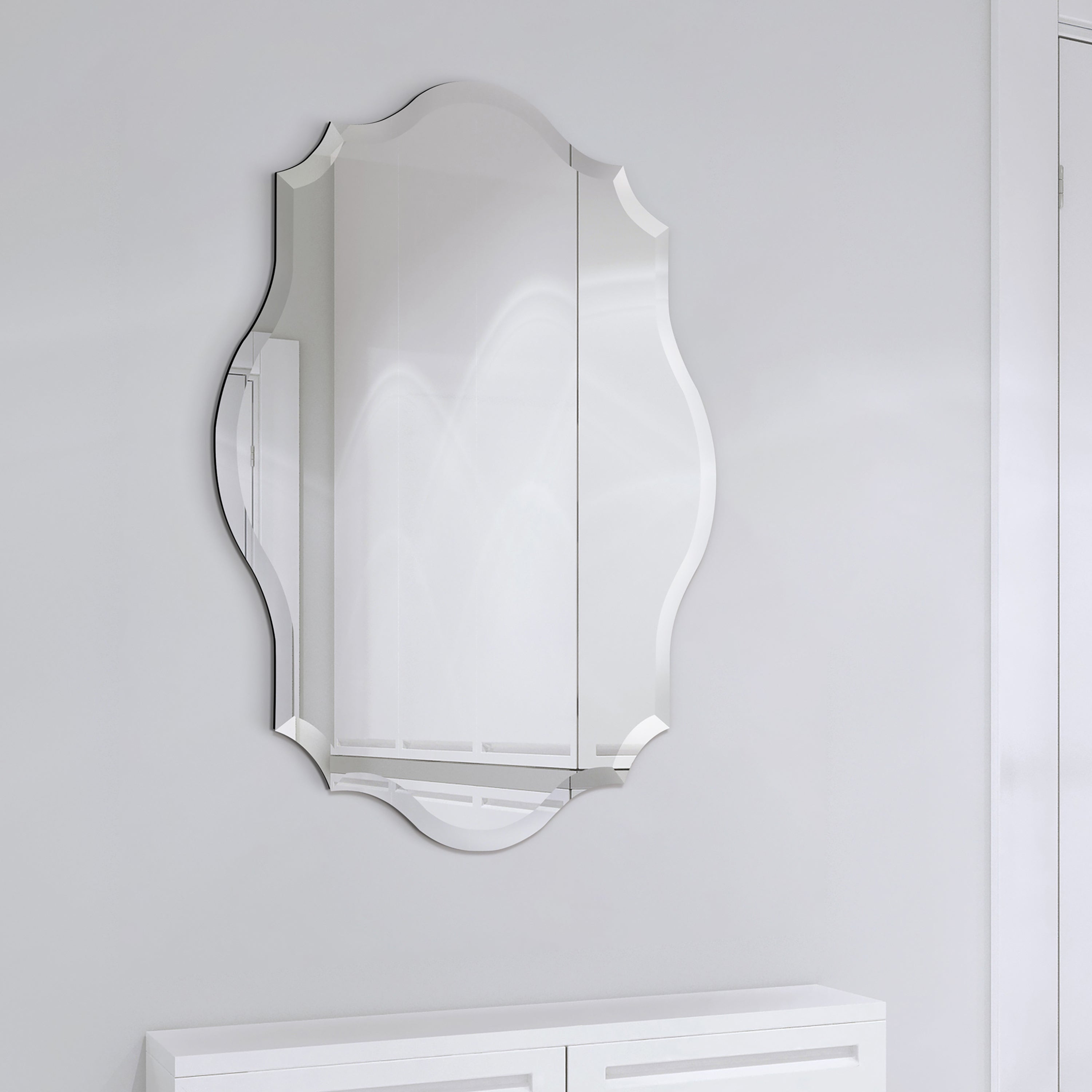 Frameless Beveled Mirror