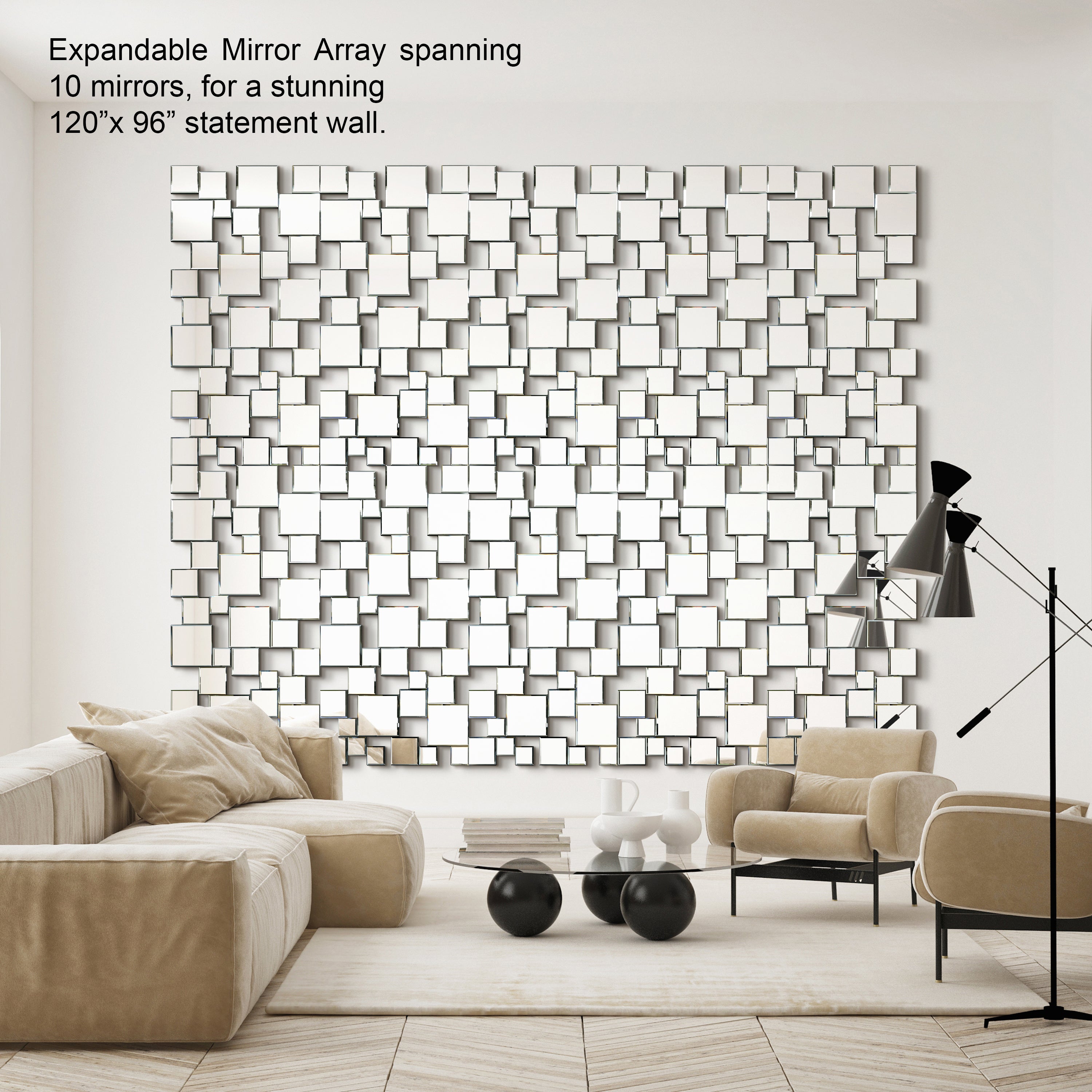 Elegant Mirror Cluster Wall Mirror