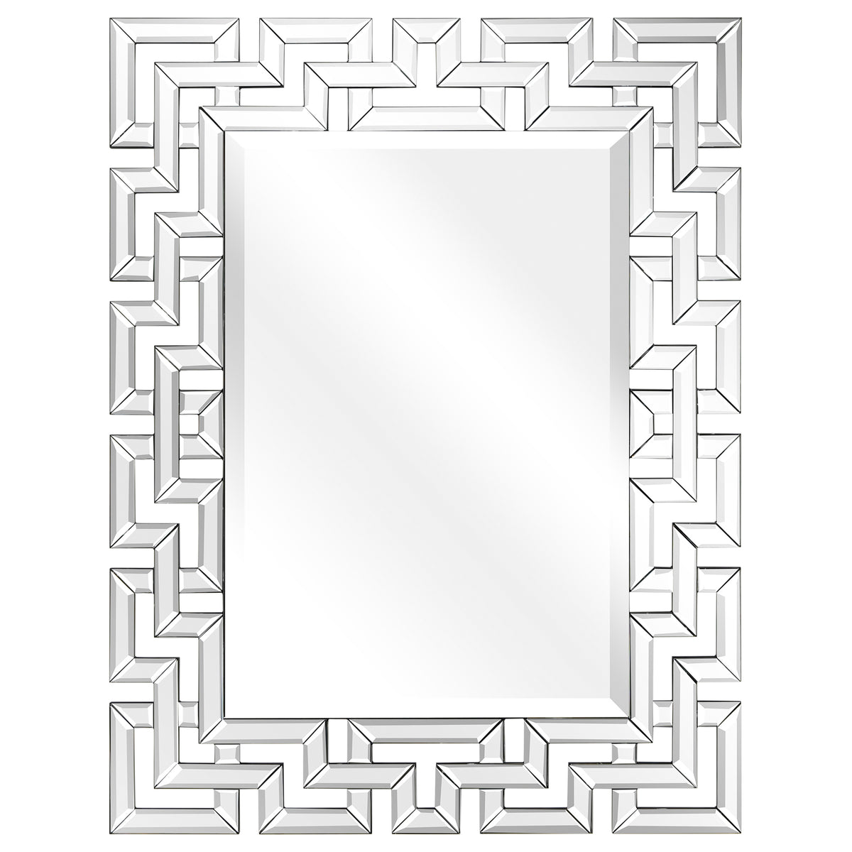 Elegant Beveled Geometry Decorative Wall Mirror