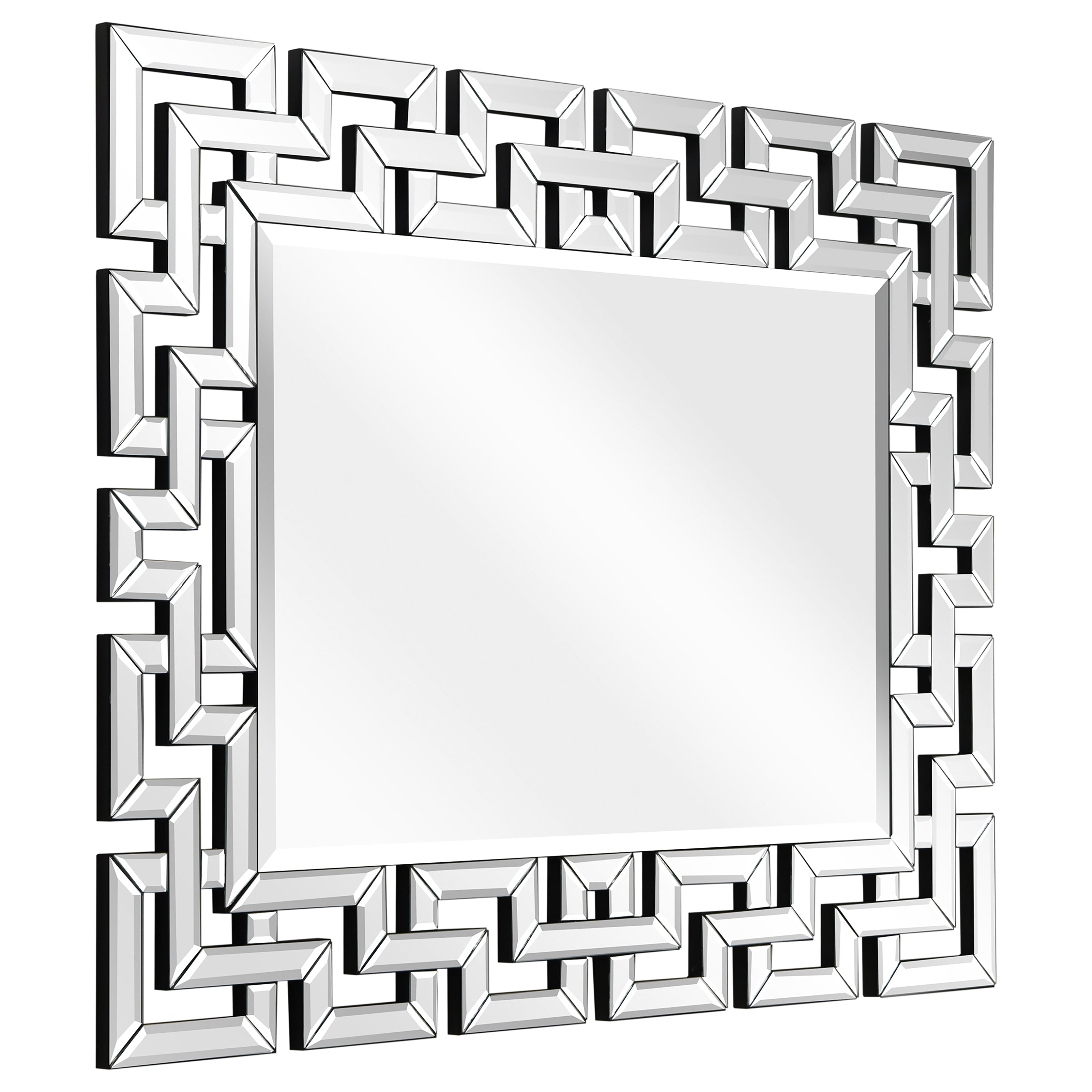 Elegant Beveled Geometry Decorative Wall Mirror