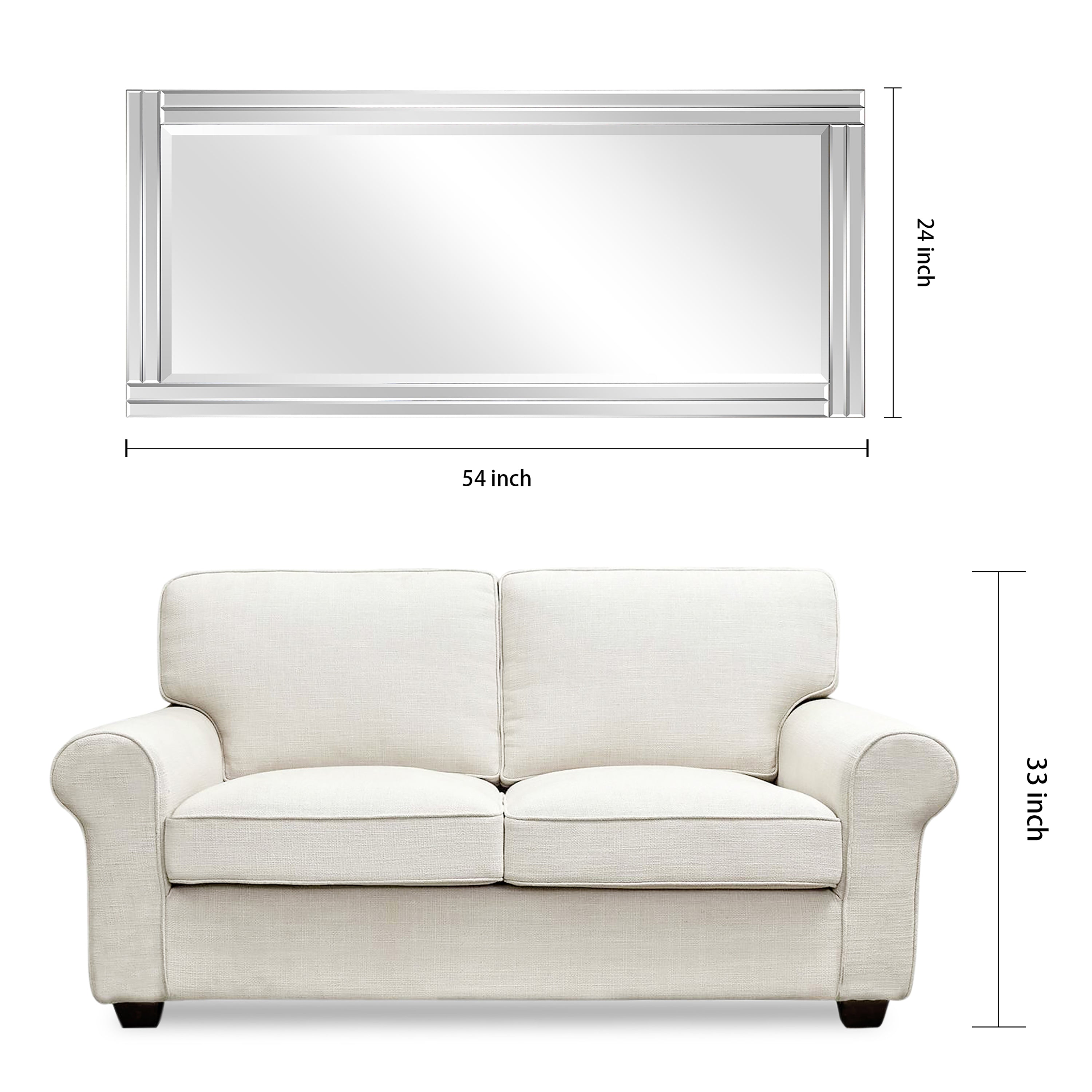 Moderno Beveled Wall Mirror