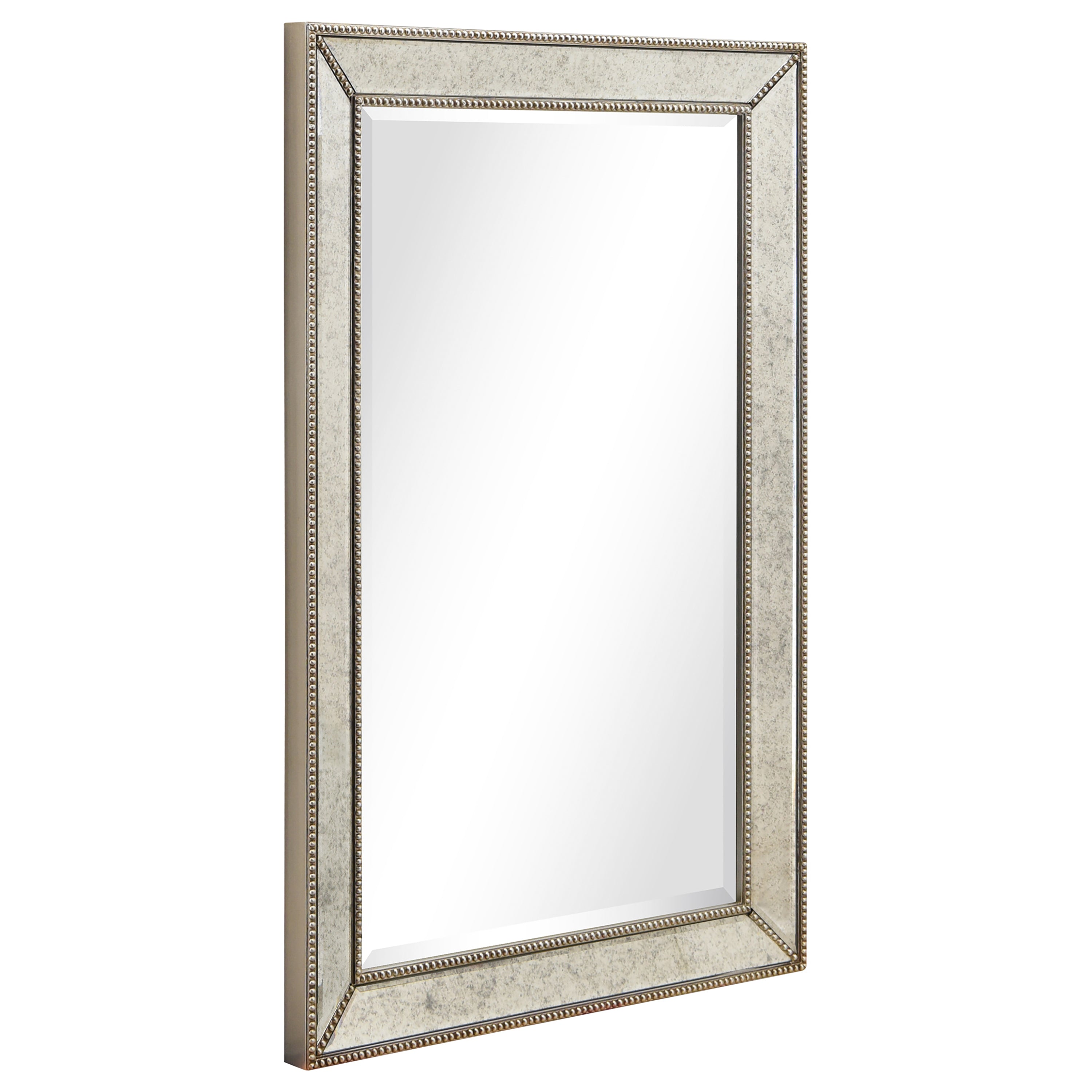 Champagne Bead Beveled Mirror