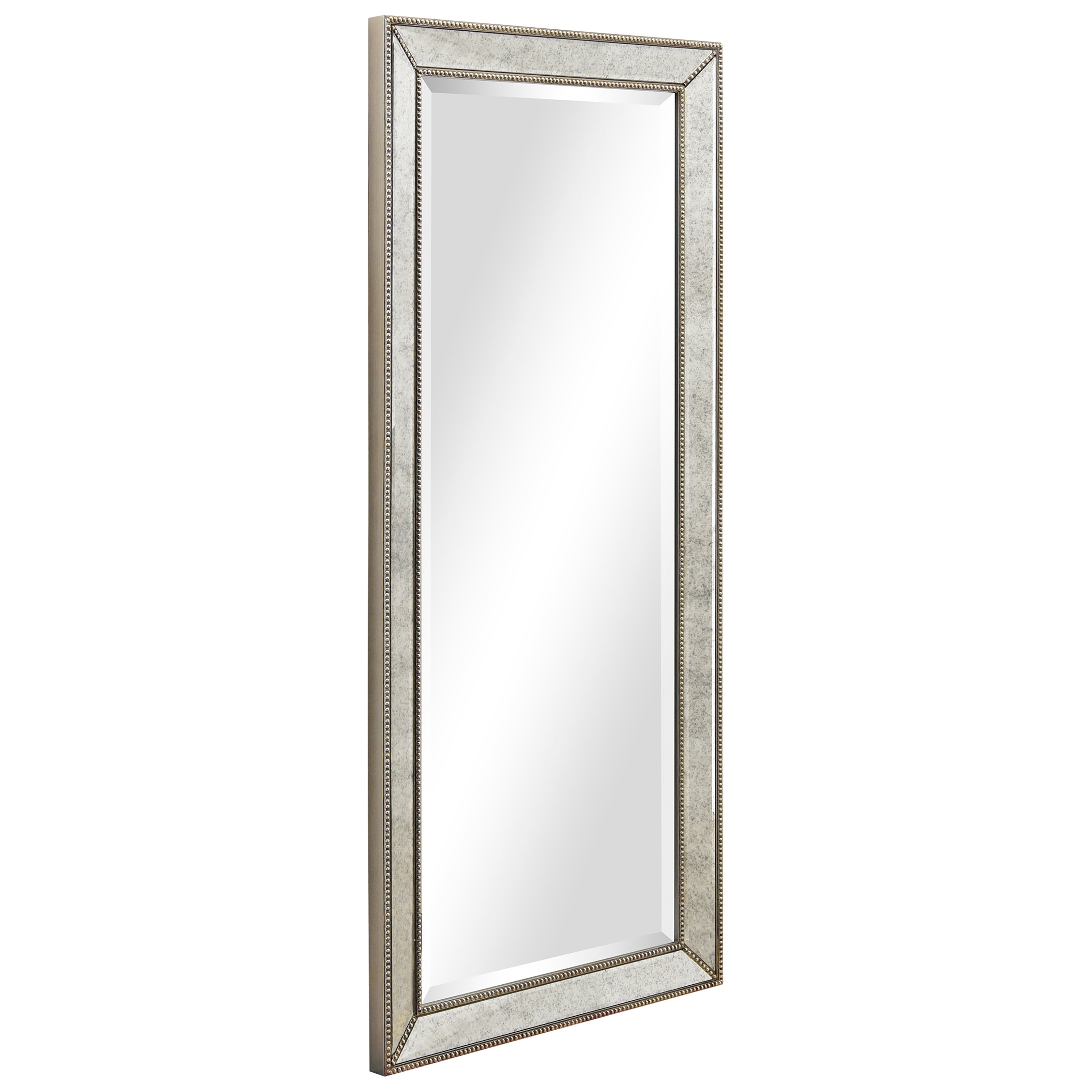 Champagne Bead Beveled Mirror