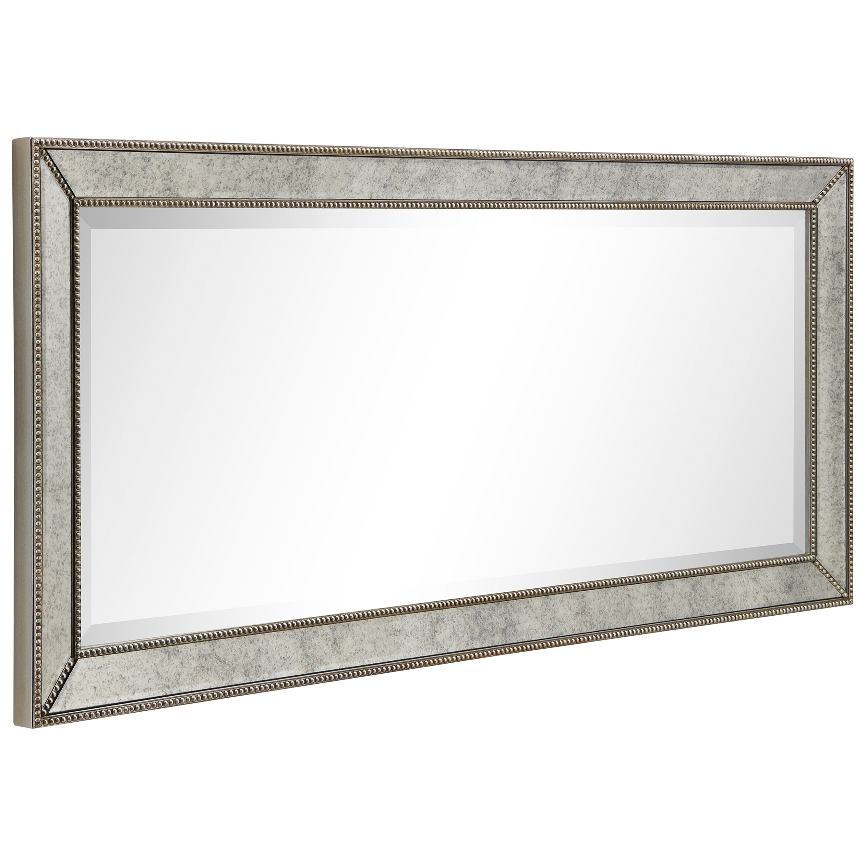 Champagne Bead Beveled Mirror