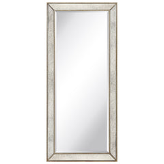 Champagne Bead Beveled Mirror