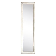 Champagne Bead Beveled Cheval Mirror