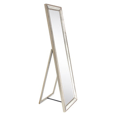 Champagne Bead Beveled Cheval Mirror