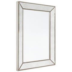 Champagne Bead Beveled Wall Mirror