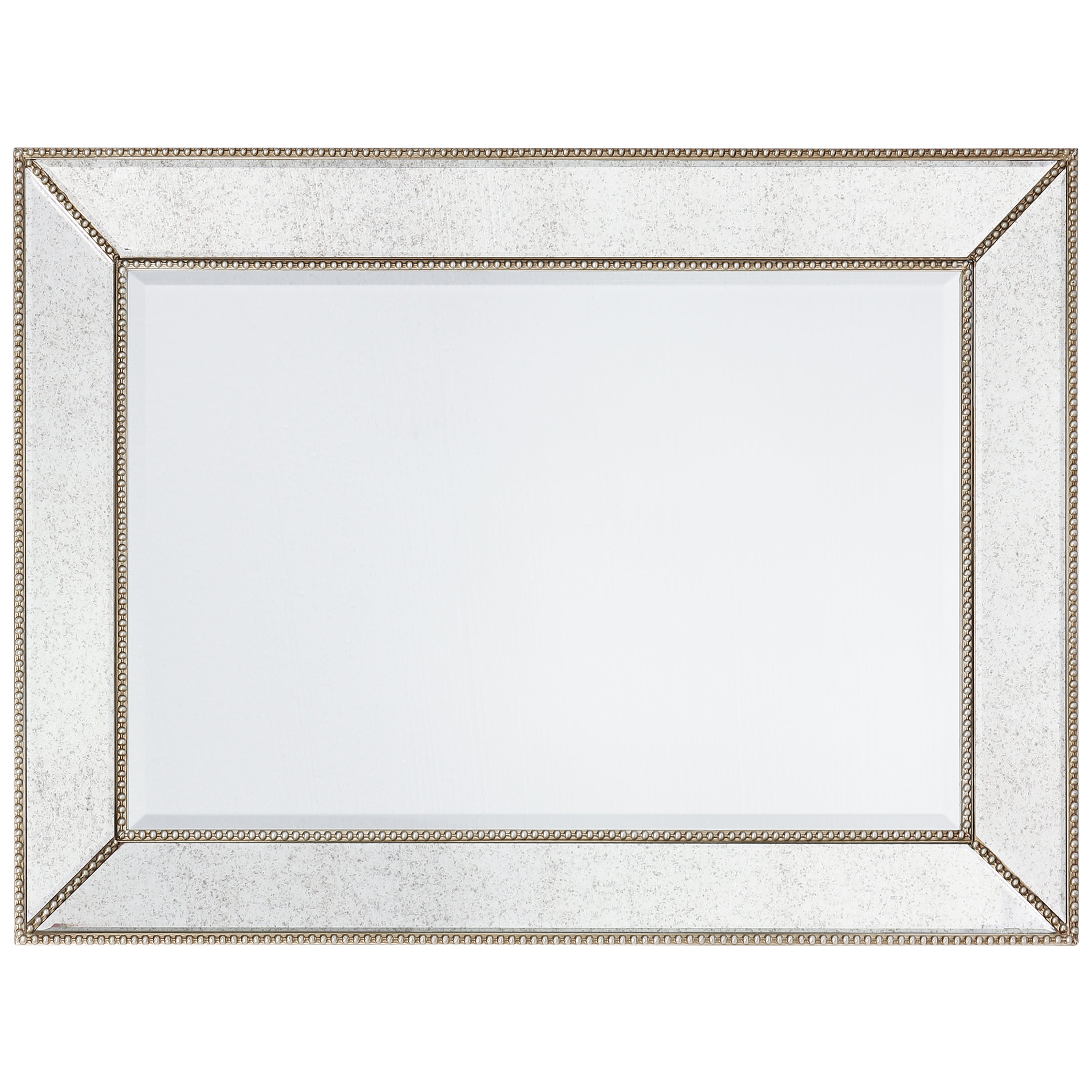 Champagne Bead Beveled Wall Mirror