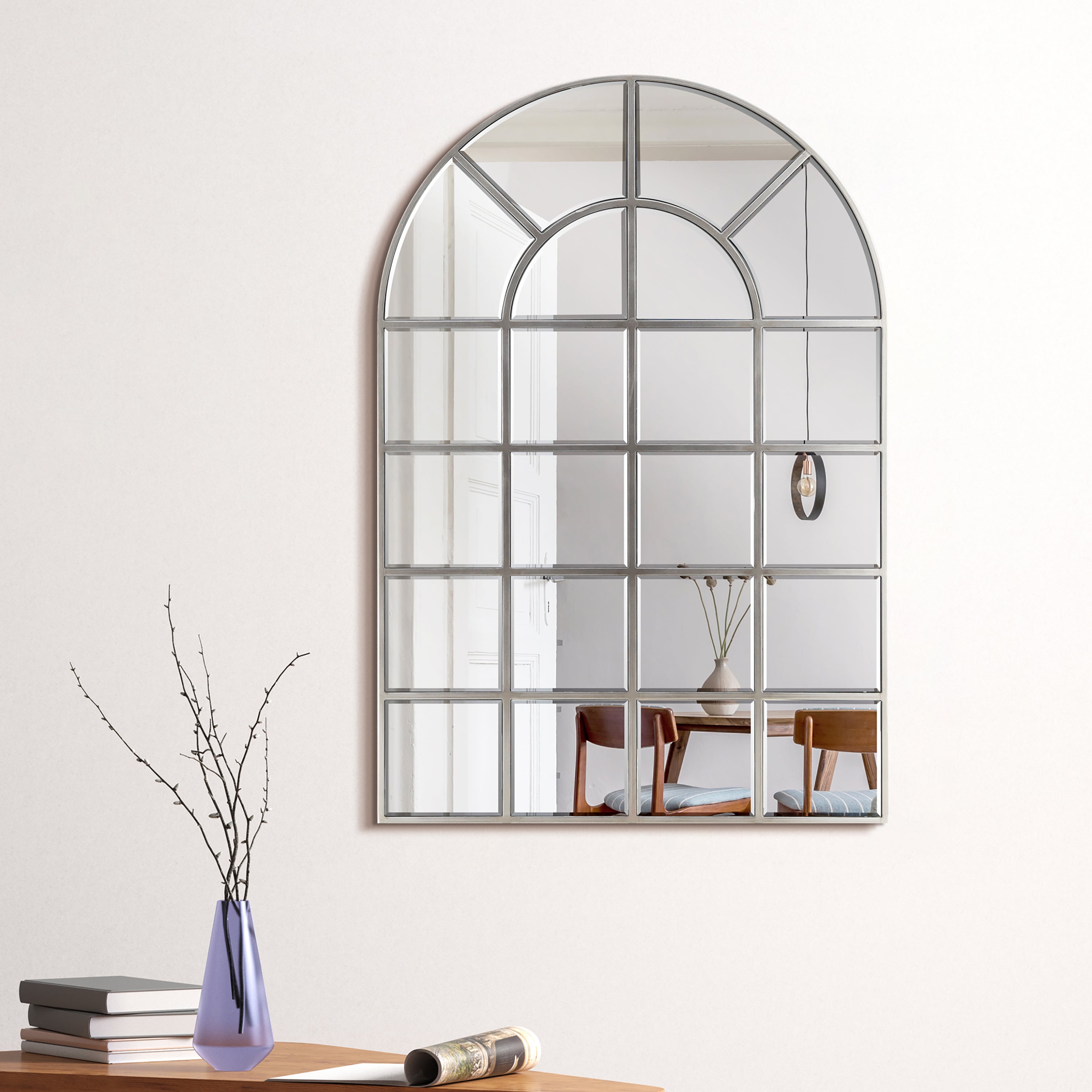 Arch Window Pane Mirror | Wall Floor Mirror