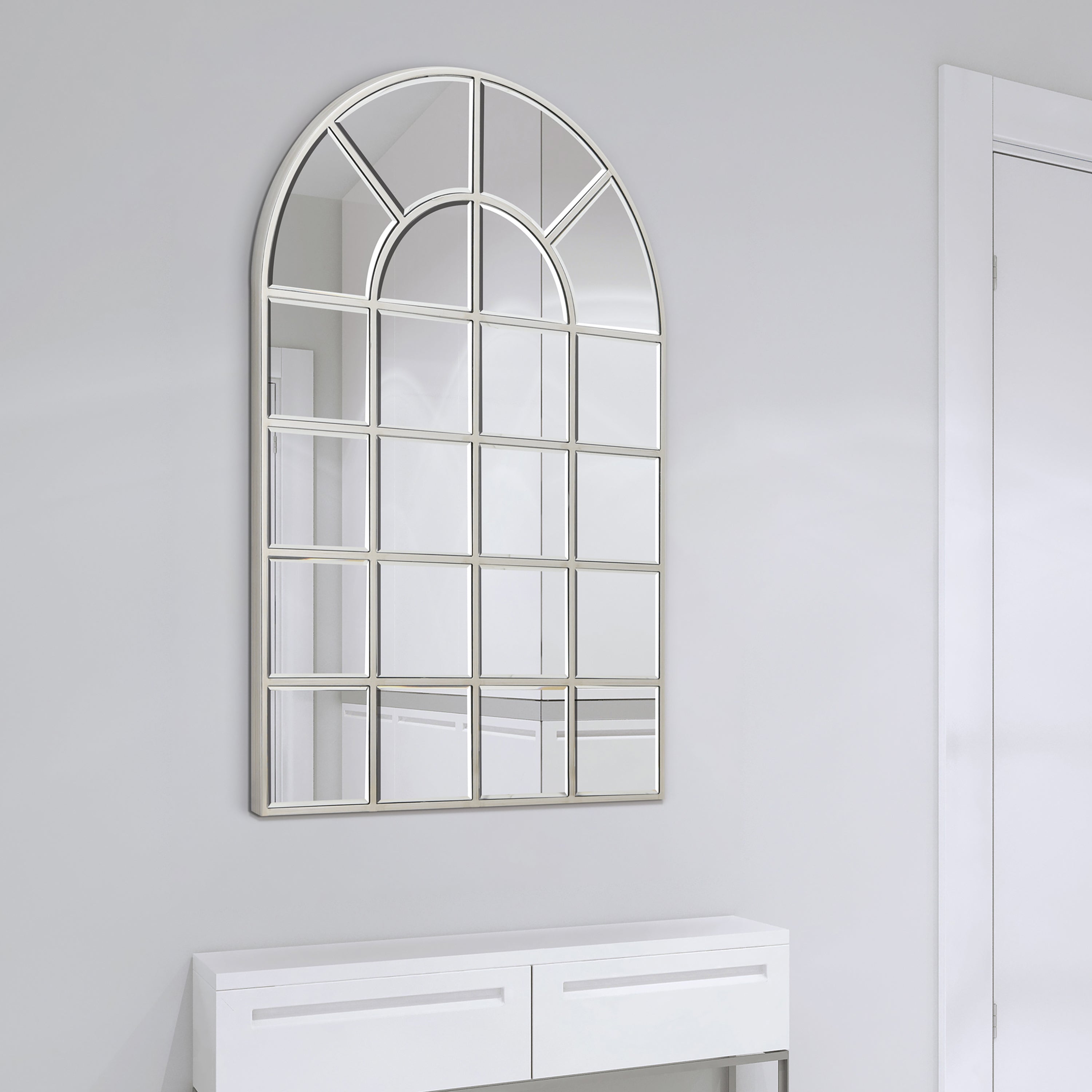 Arch Window Pane Mirror | Wall Floor Mirror