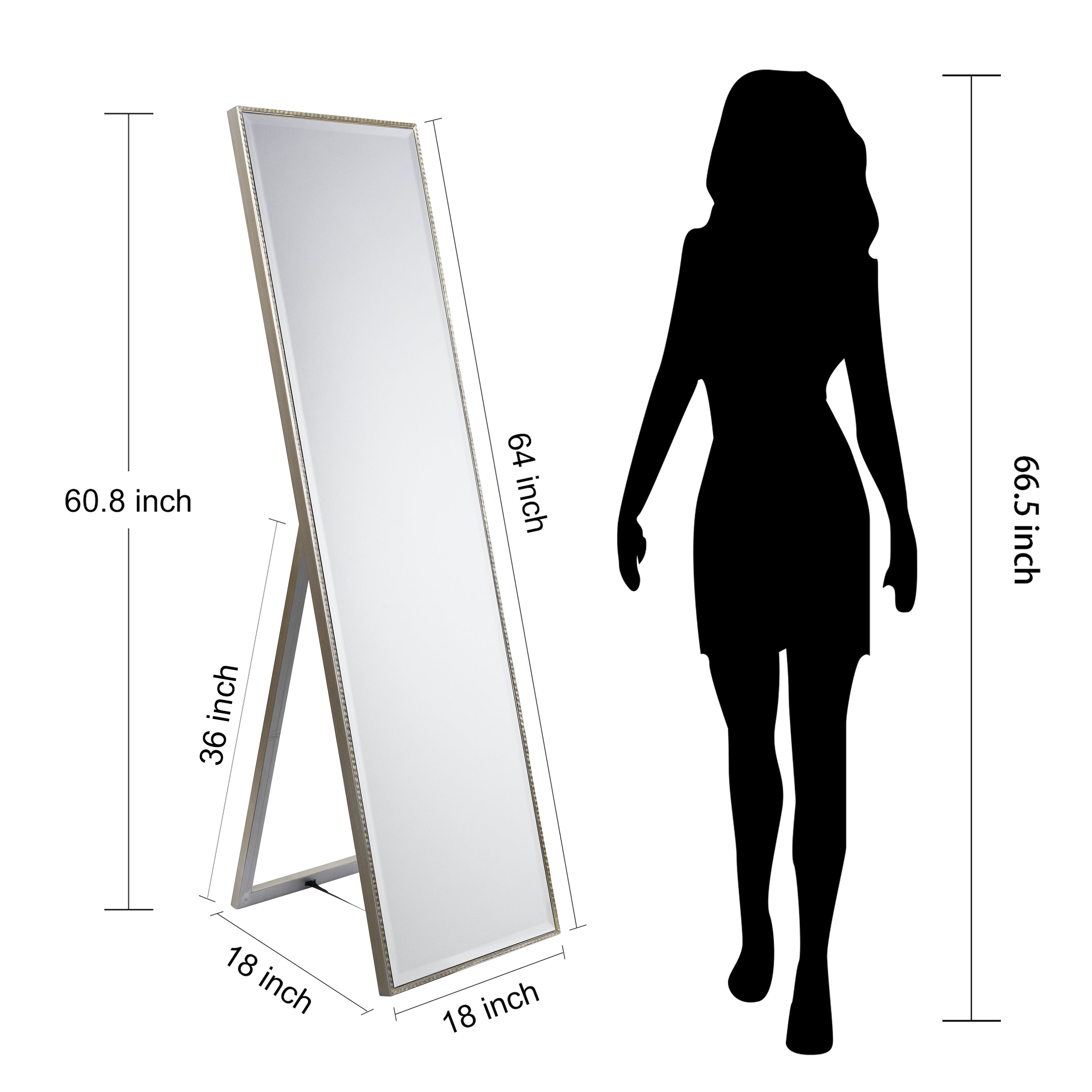 Traverse Moderno Cheval Mirror..