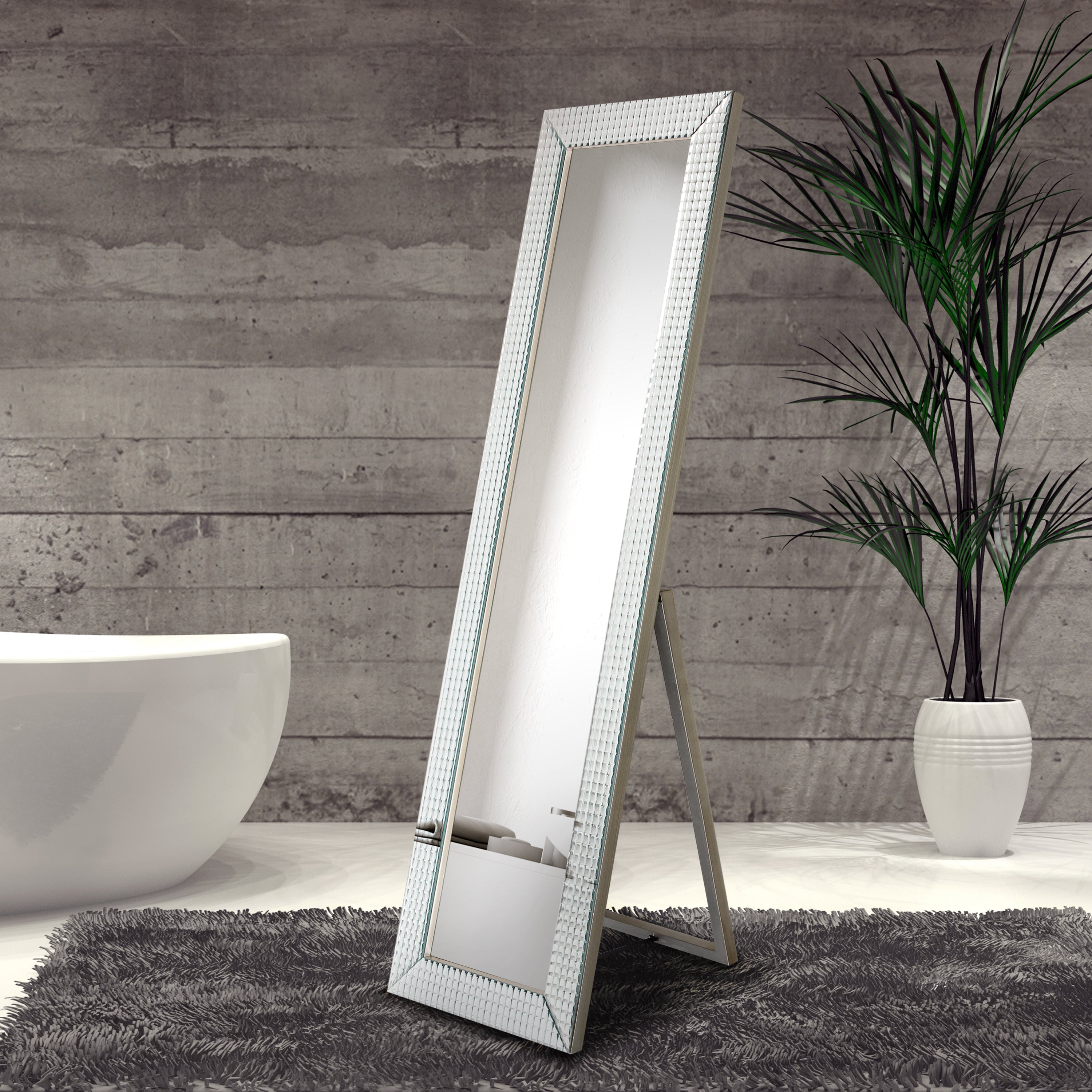 Bling Beveled Glass Cheval Mirror