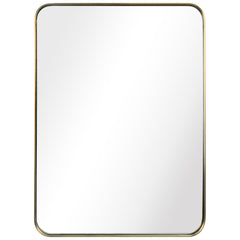 Ultra Brushed Gold Stainless Steel Rectangular Wall Mirror