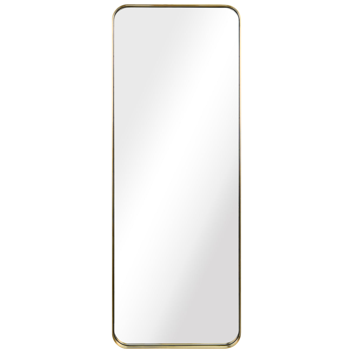 Ultra Brushed Gold Stainless Steel Rectangular Wall Mirror