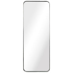 Ultra Polished Silver Stainless Steel Rectangular Wall Mirror