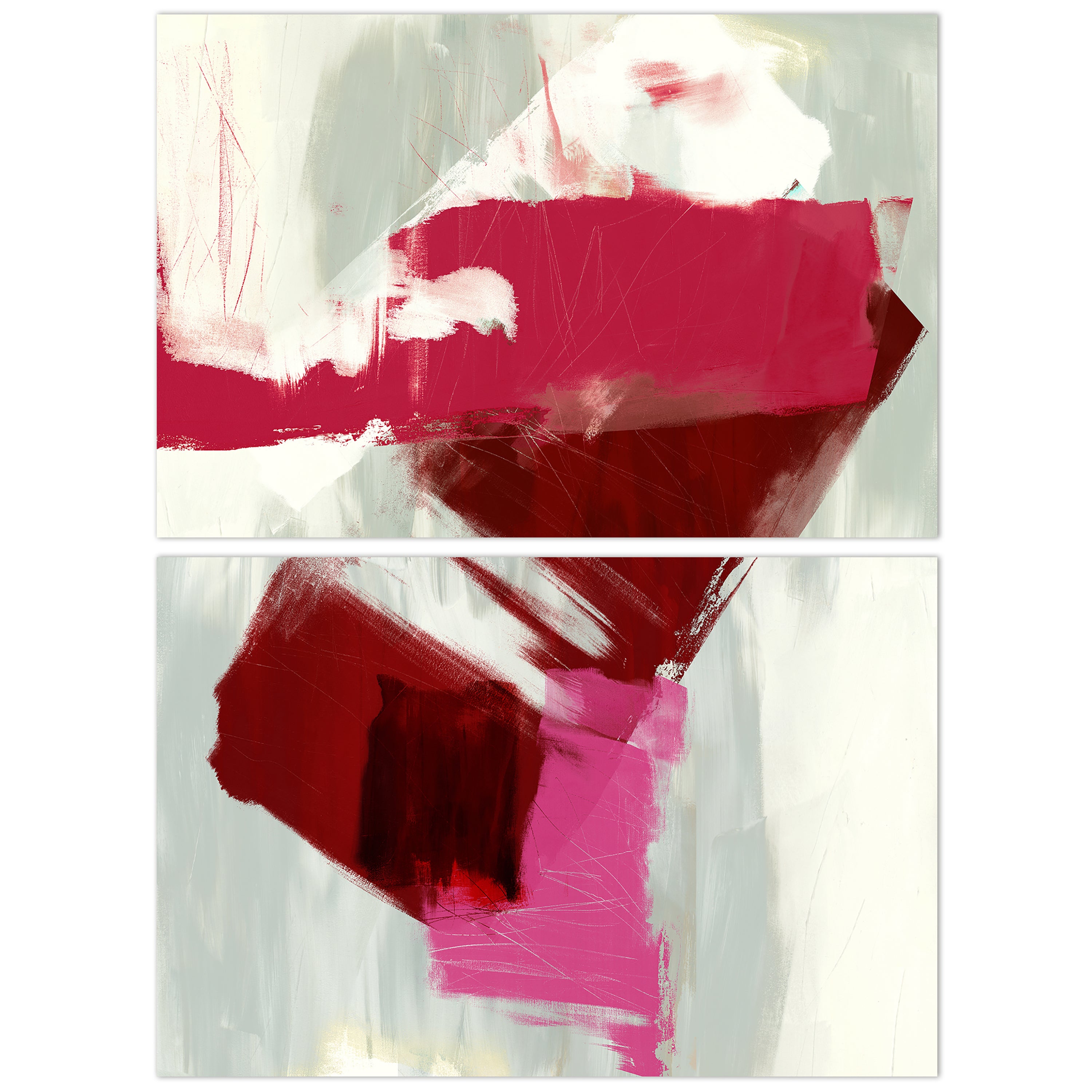 Magenta Abstract 1 & 2