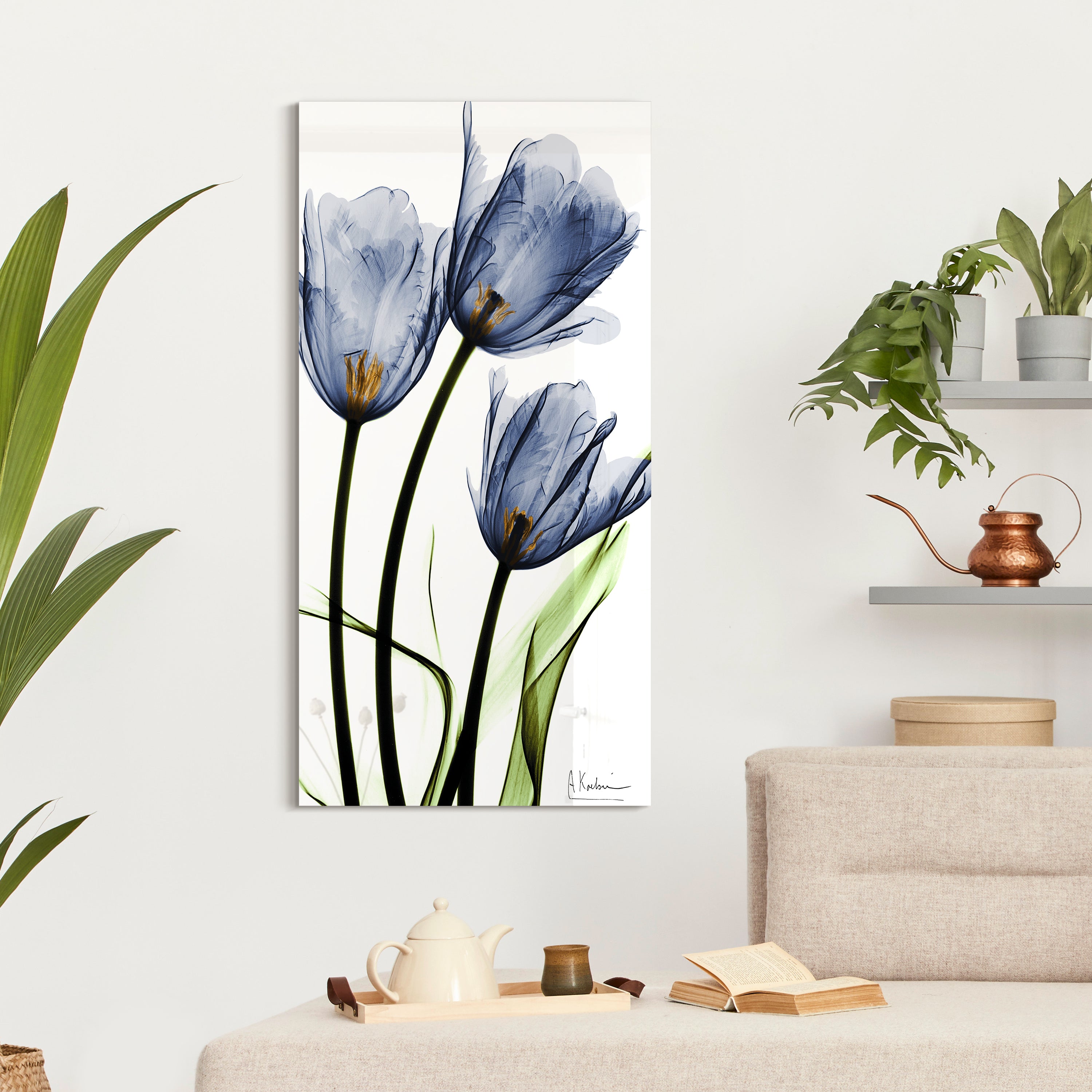 Three Blue Tulips