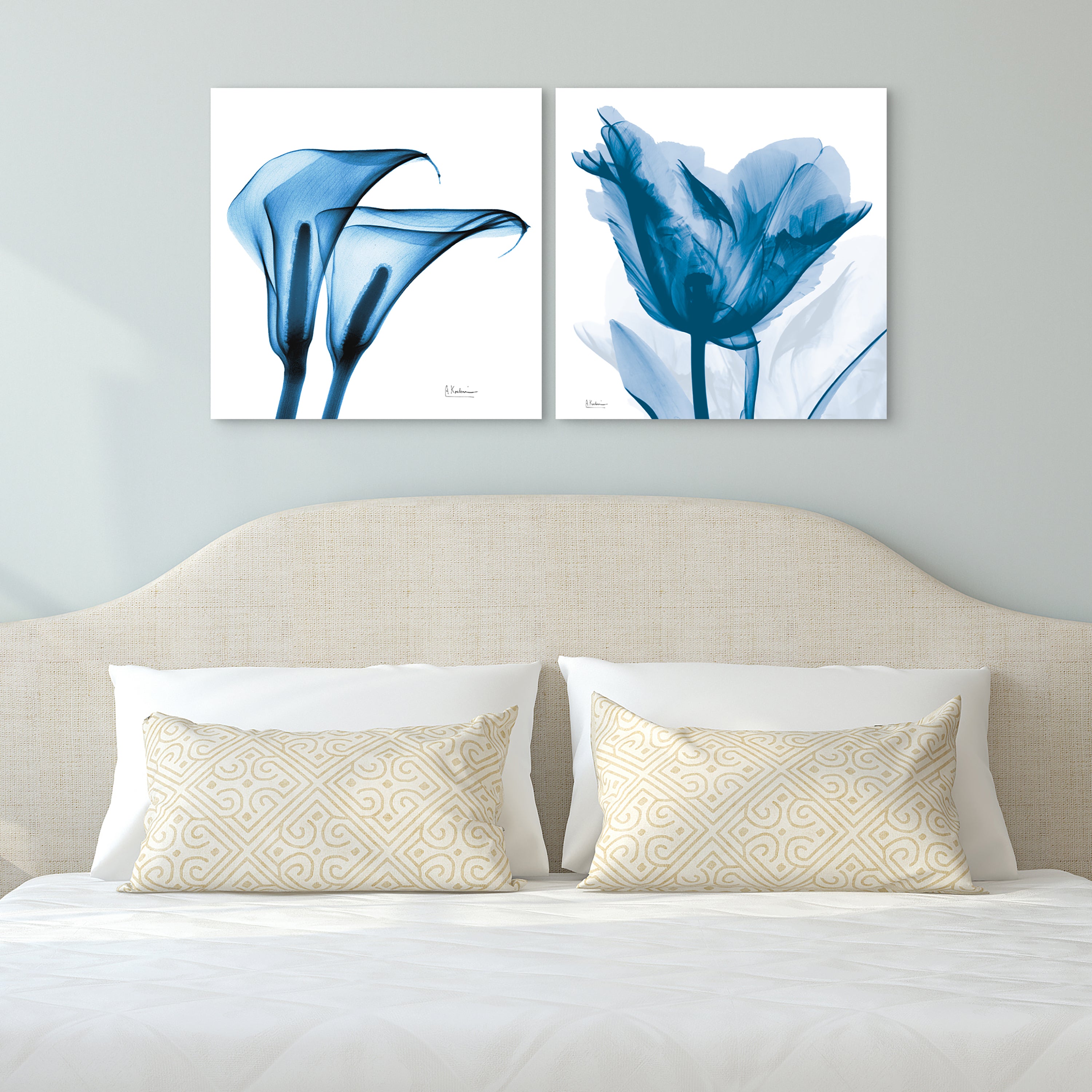 Lusty Blue Tulip & Indigo Calla Lilies