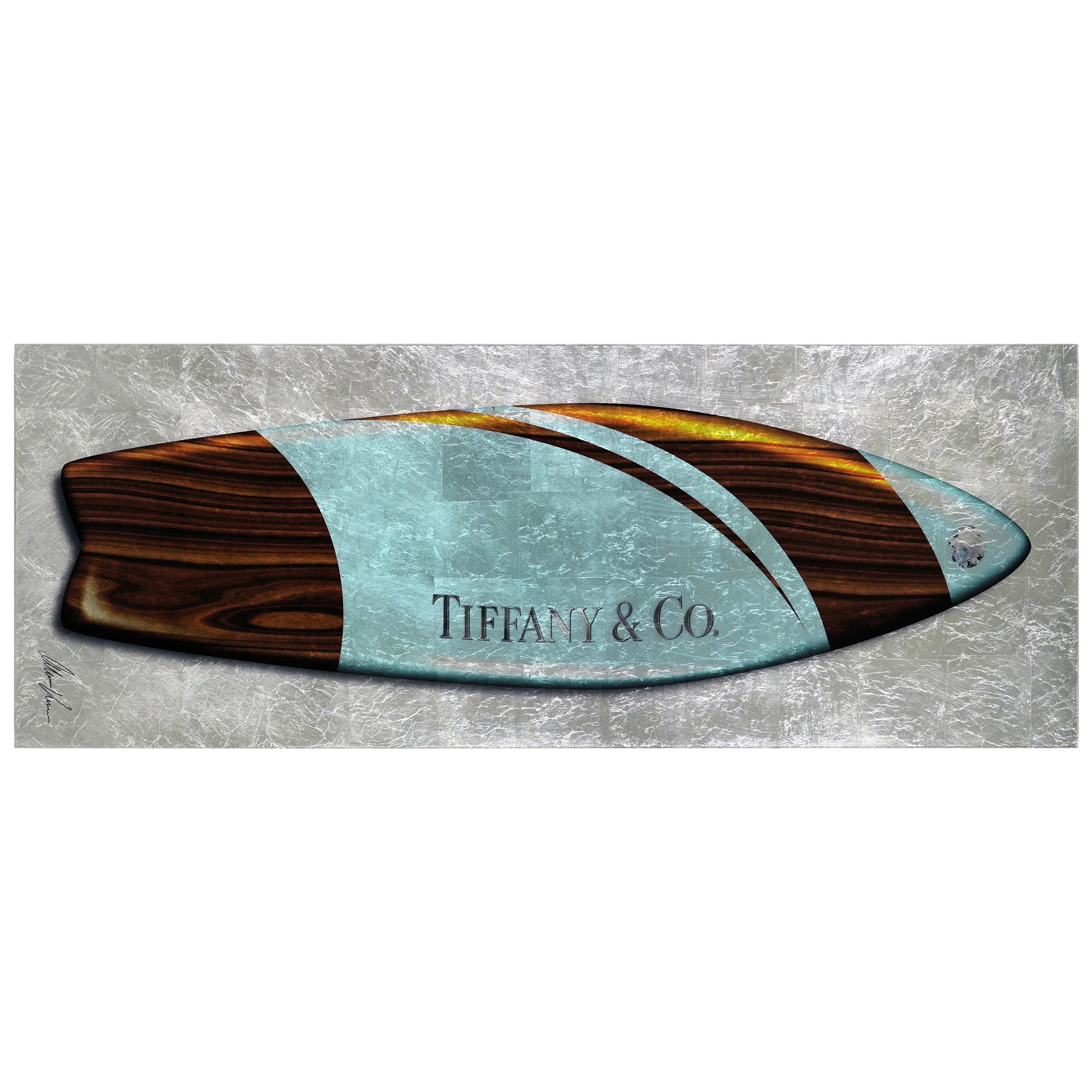 Blue Designer Surfboard