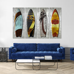 Blue, Black, Burgundy, Golden Designer Surfboard