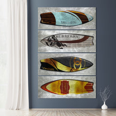 Blue, Black, Burgundy, Golden Designer Surfboard