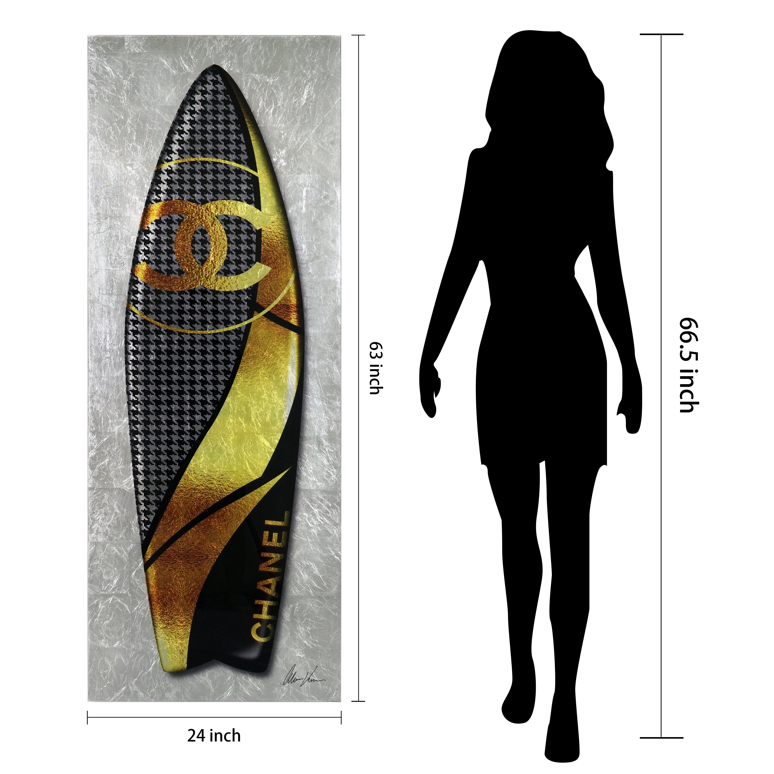 Black Designer Surfboard