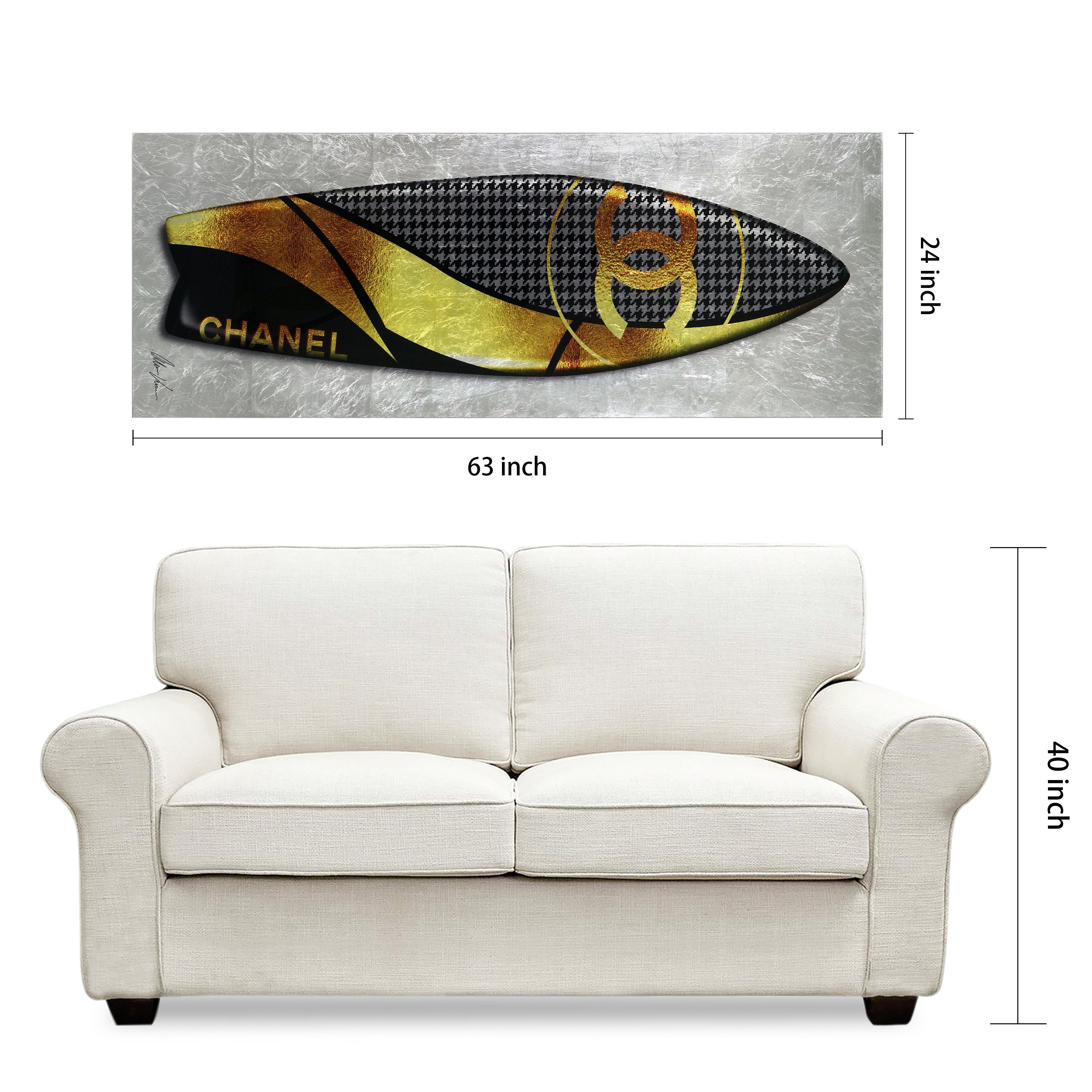 Black Designer Surfboard