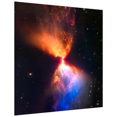 "Constellation Taurus Fiery Hourglass" Frameless Free Floating Reverse Printed Tempered Art Glass Wall Art